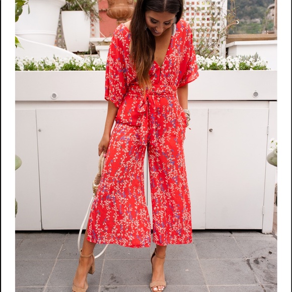 ASOS Pants - NWT Moon River Floral Wrap Jumpsuit